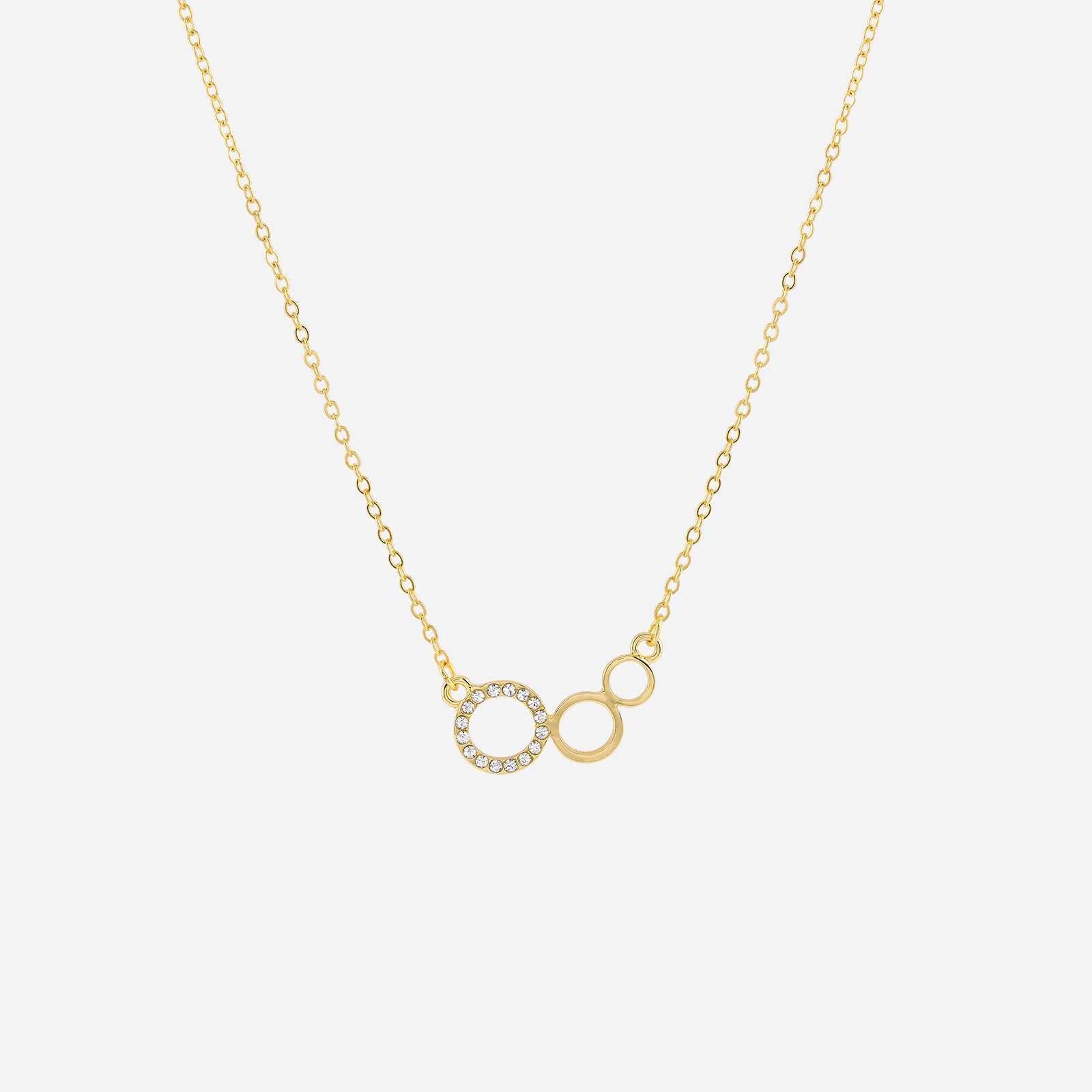 Halsband med cirklar Guld Montini
