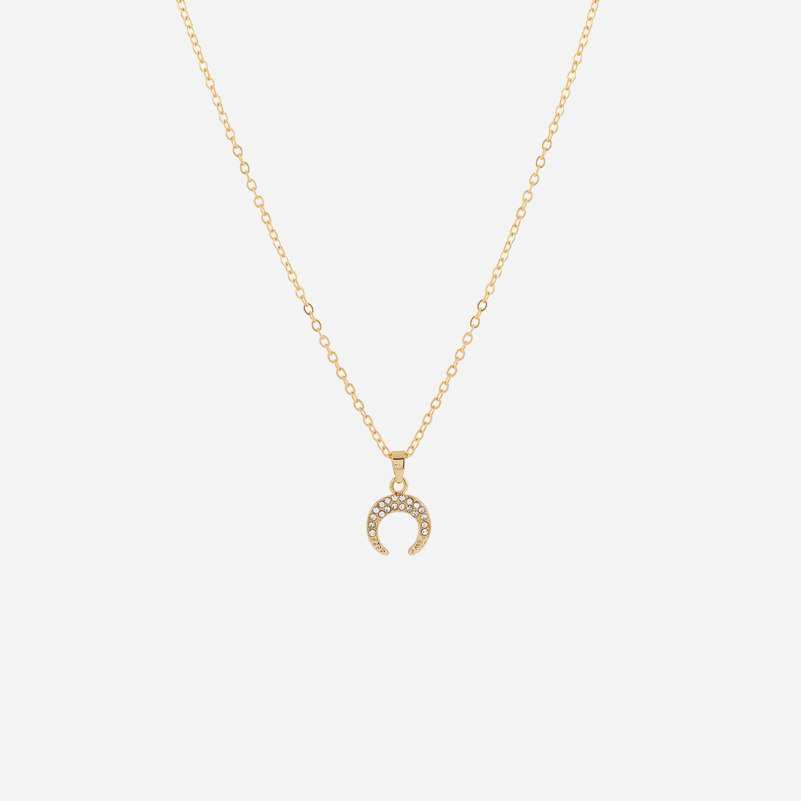 Halsband med Horn Guld Montini