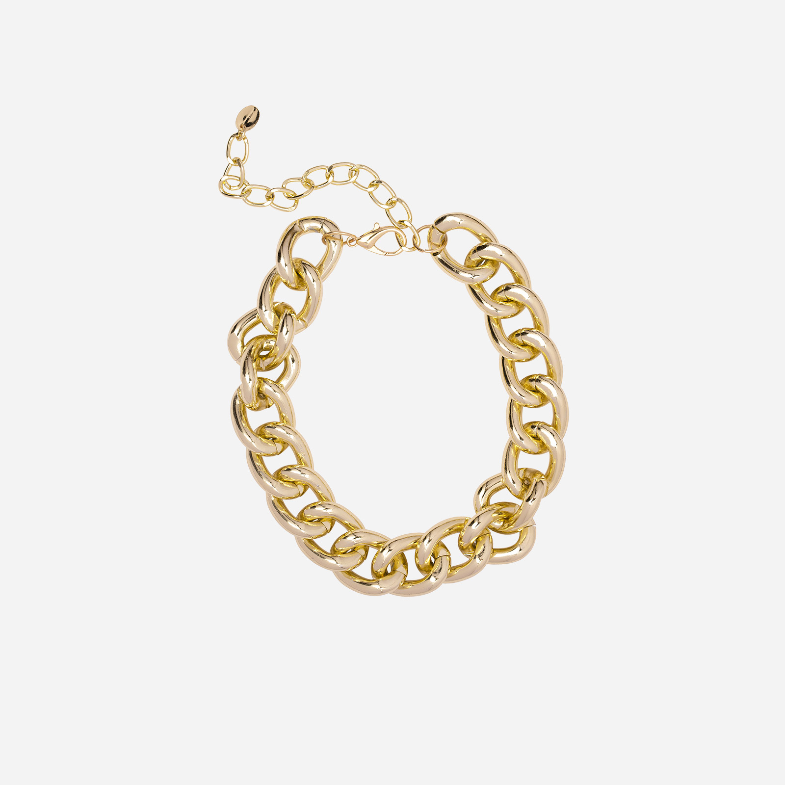 Halsband - guldfärgad kedja 35+10 cm