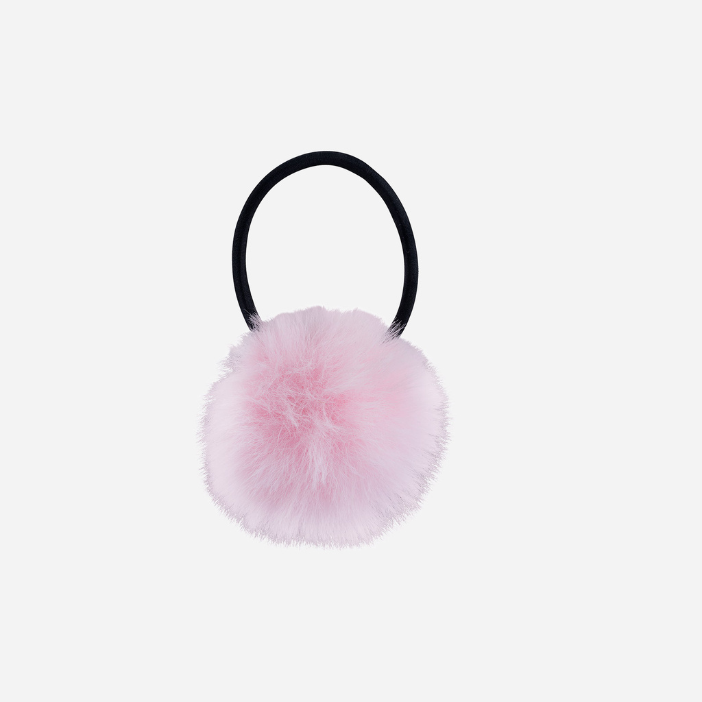 Hårsnodd med Rosa fluffboll