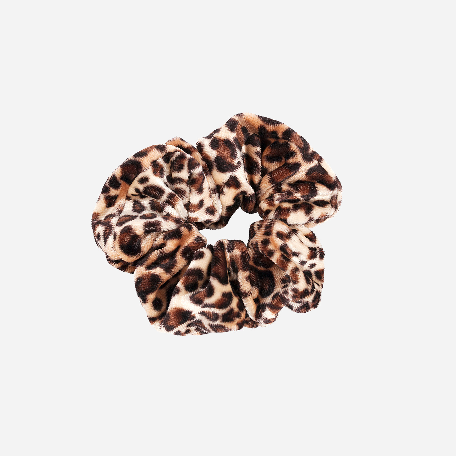 Leopardfärgad Scrunchie - medium