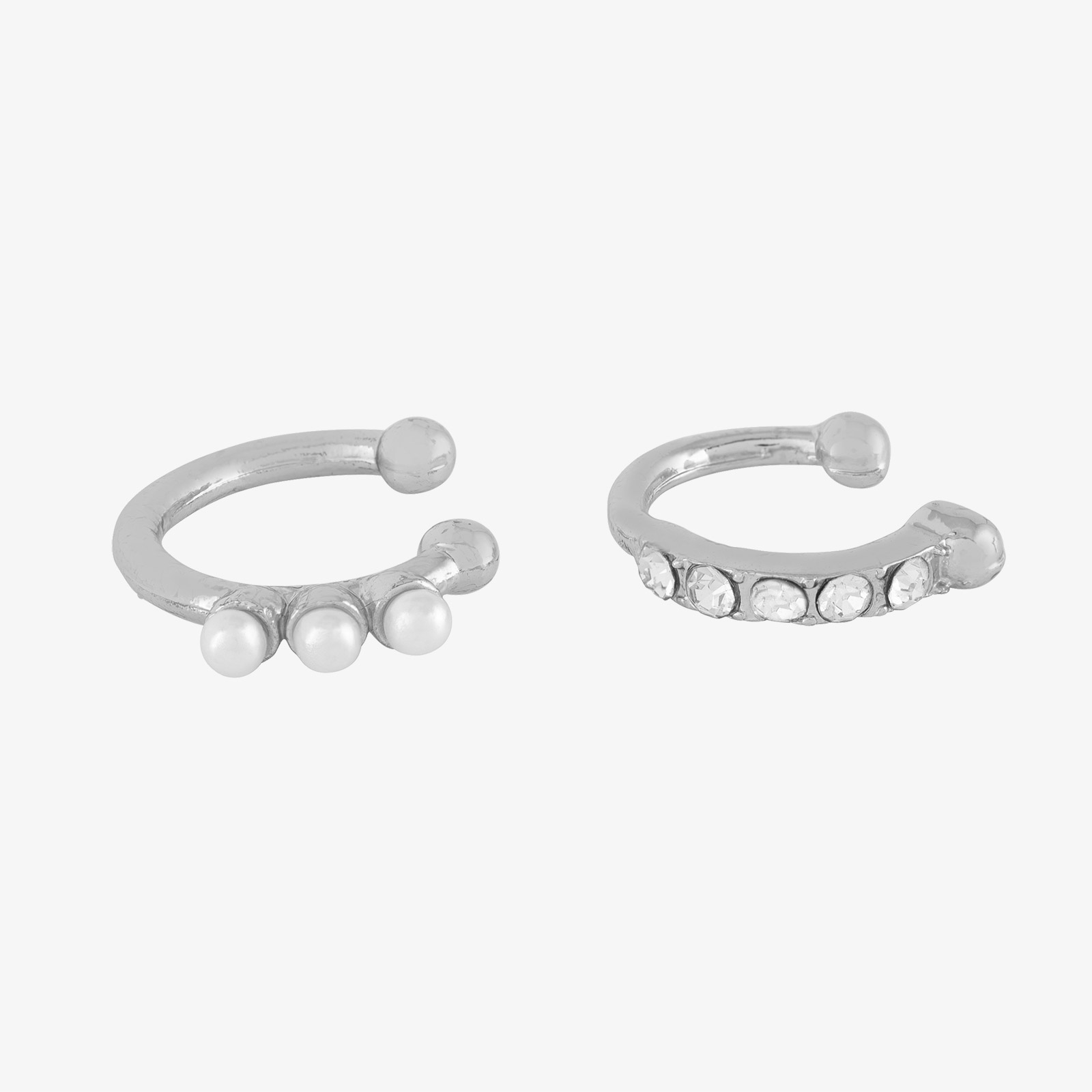 2-pack Ear cuffs Silver Montini