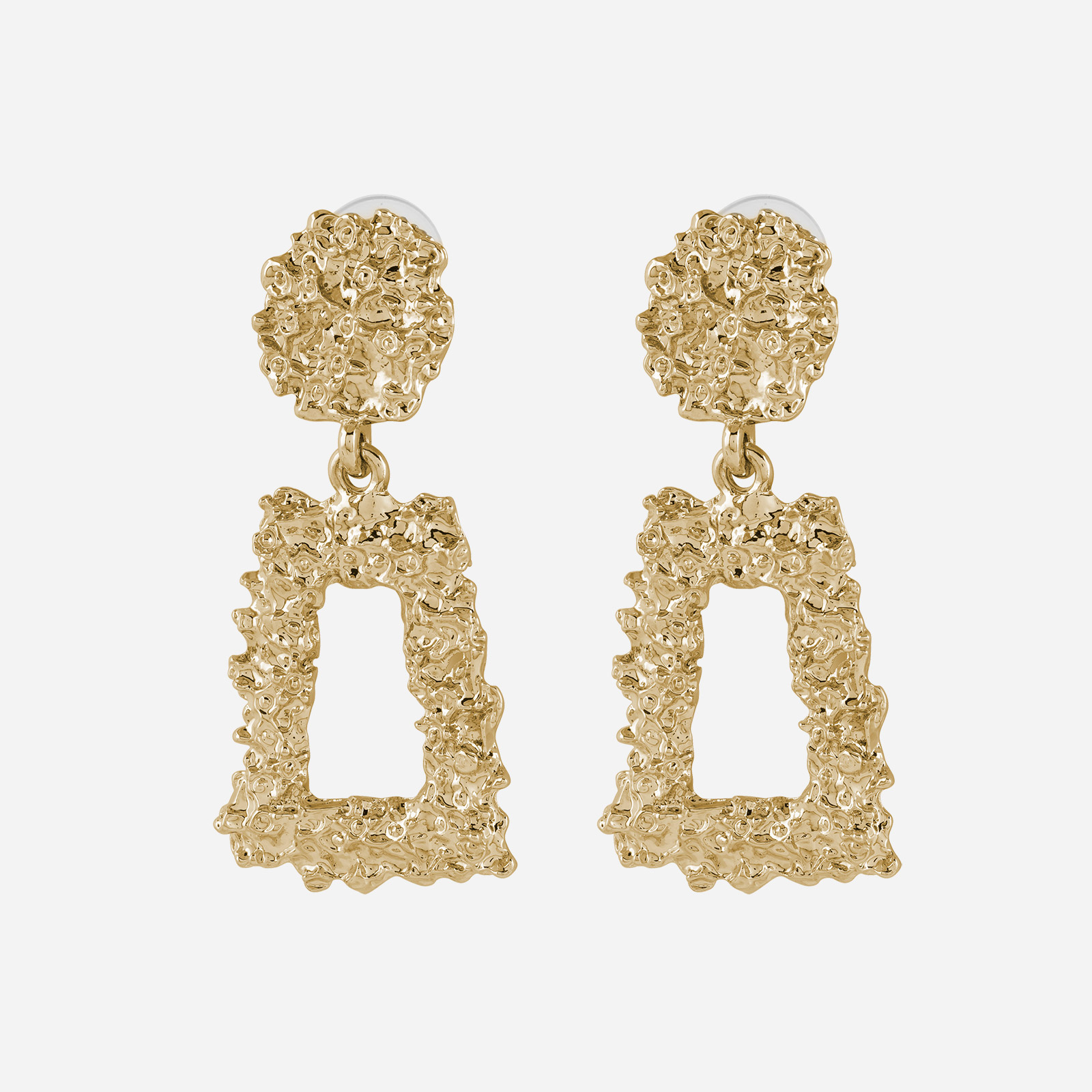 Montini Rektangulära Örhängen Guld