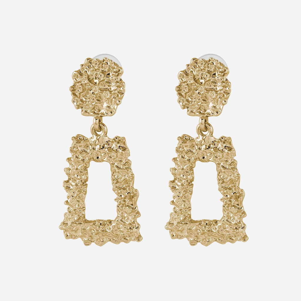 Montini Rektangulära Örhängen Guld