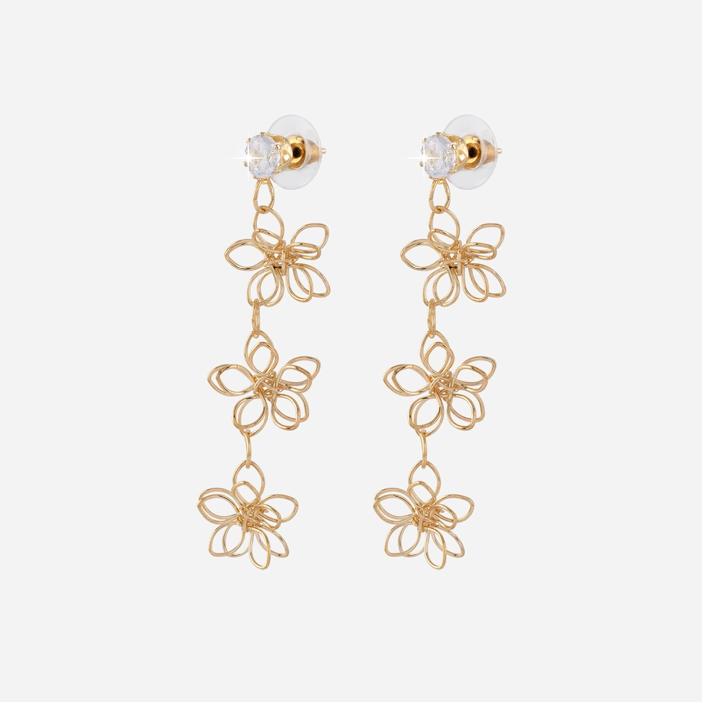 Montini Örhängen Blommor