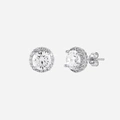 Örhängen äkta silver - studs, 3 mm