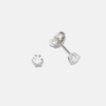 Örhängen Monica 18k vitguld, labbodlade diamanter 0,4 carat - Solitär