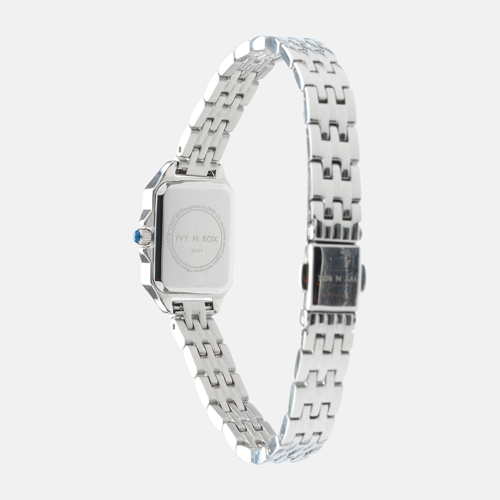 Ivy N Rox Chic damklocka - rektangulär, silver, 16x27 mm