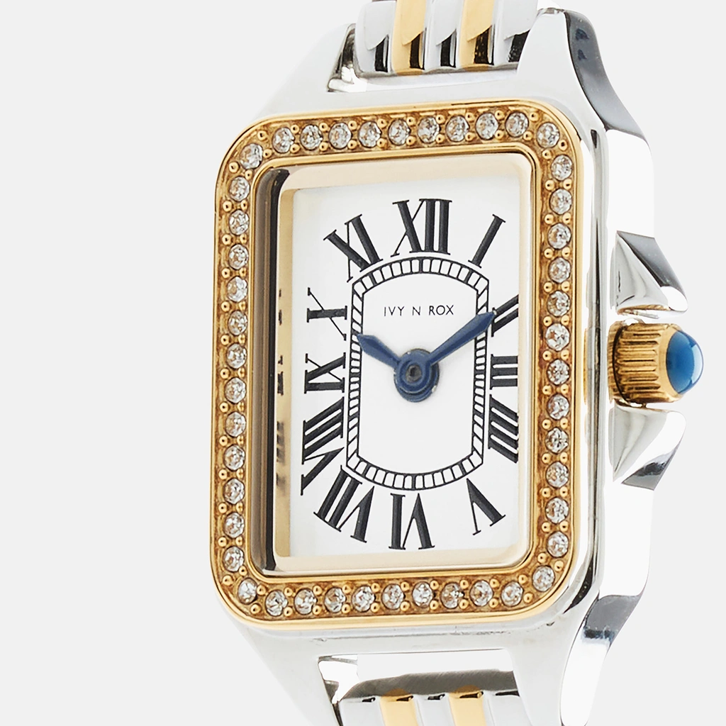Ivy N Rox Chic damklocka - rektangulär, bicolor, 16x27 mm