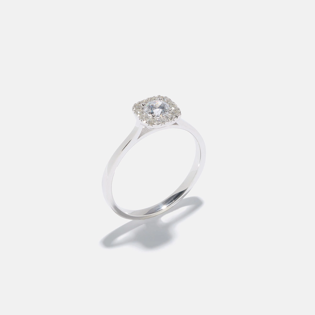 Ring Maria - 18k vitguld, labbodlade diamanter 0,3 carat