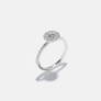 Ring Linette - 18k vitguld, labbodlade diamanter 0,5 carat