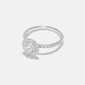Ring Linette - 18k vitguld, labbodlade diamanter 0,7 carat