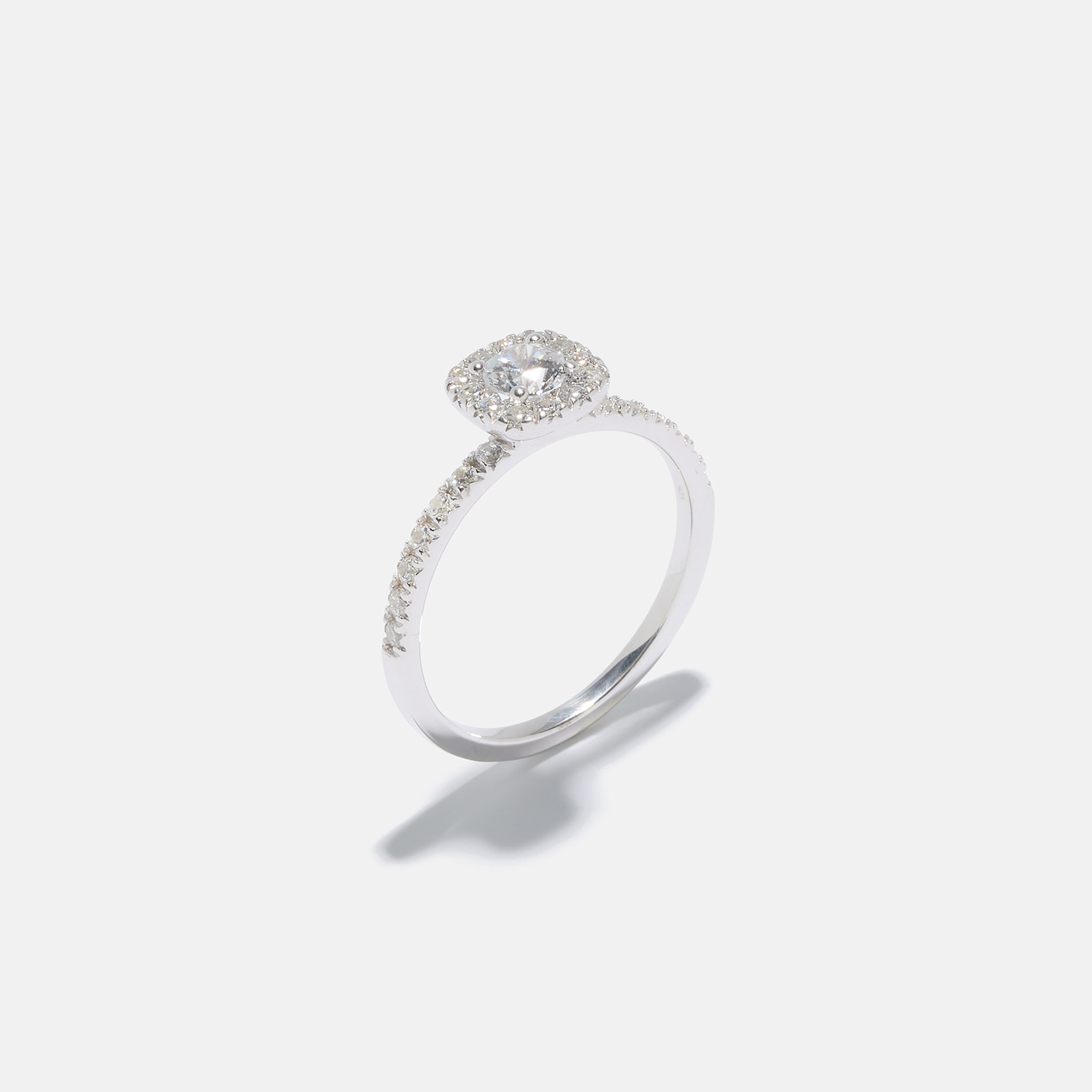 Ring Sabina - 18k vitguld, labbodlade diamanter 0,3 carat