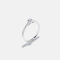 Ring Reneé - 18k vitguld, labbodlade diamanter 0,4 carat, st. 18,5