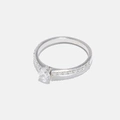 Ring Kerstin - 18k vitguld, labbodlade diamanter 0,4 carat