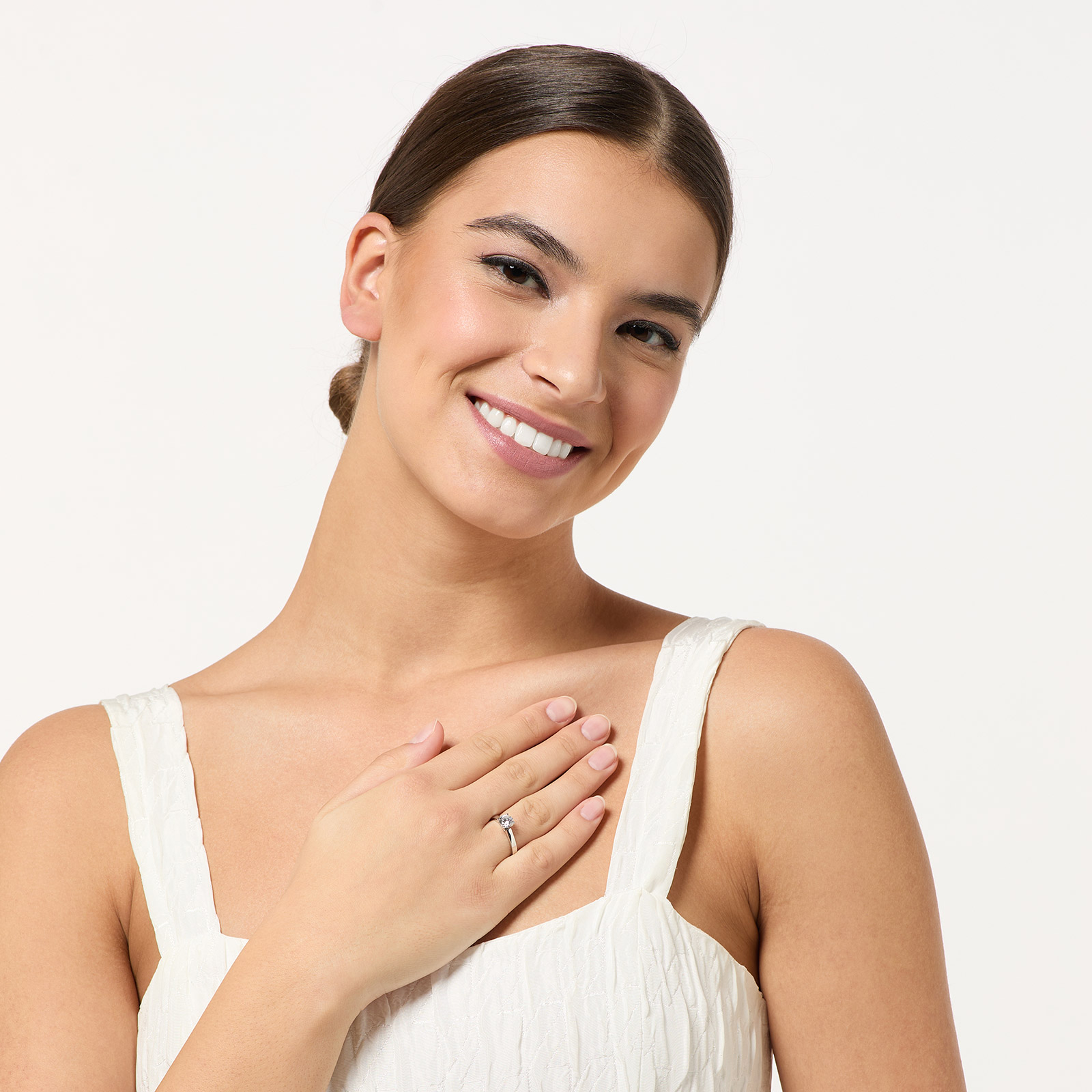 Ring Beatrice - 18k vitguld, labbodlad diamant 1 carat