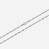 Silverhalsband Singapore - 0,95 mm/60 cm
