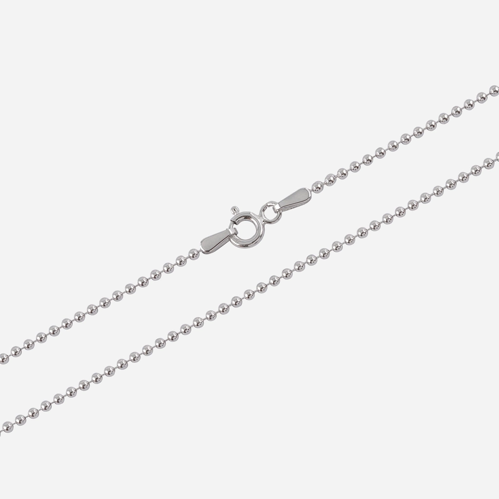 Silverhalsband kulkedja - 1,5 mm/40 cm