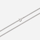 Silverhalsband pansarlänk - 1,7 mm/60 cm