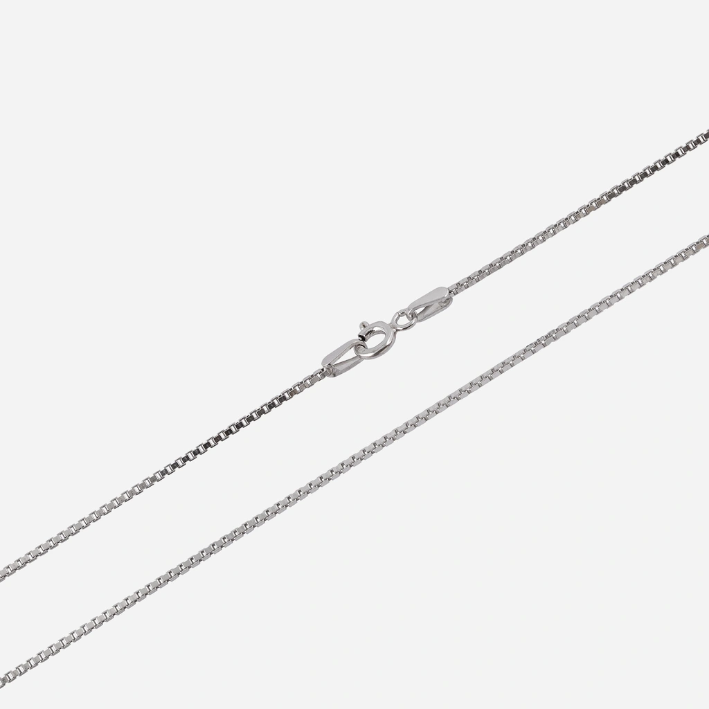 Silverhalsband kedja venezialänk - 1,1 mm/38 cm