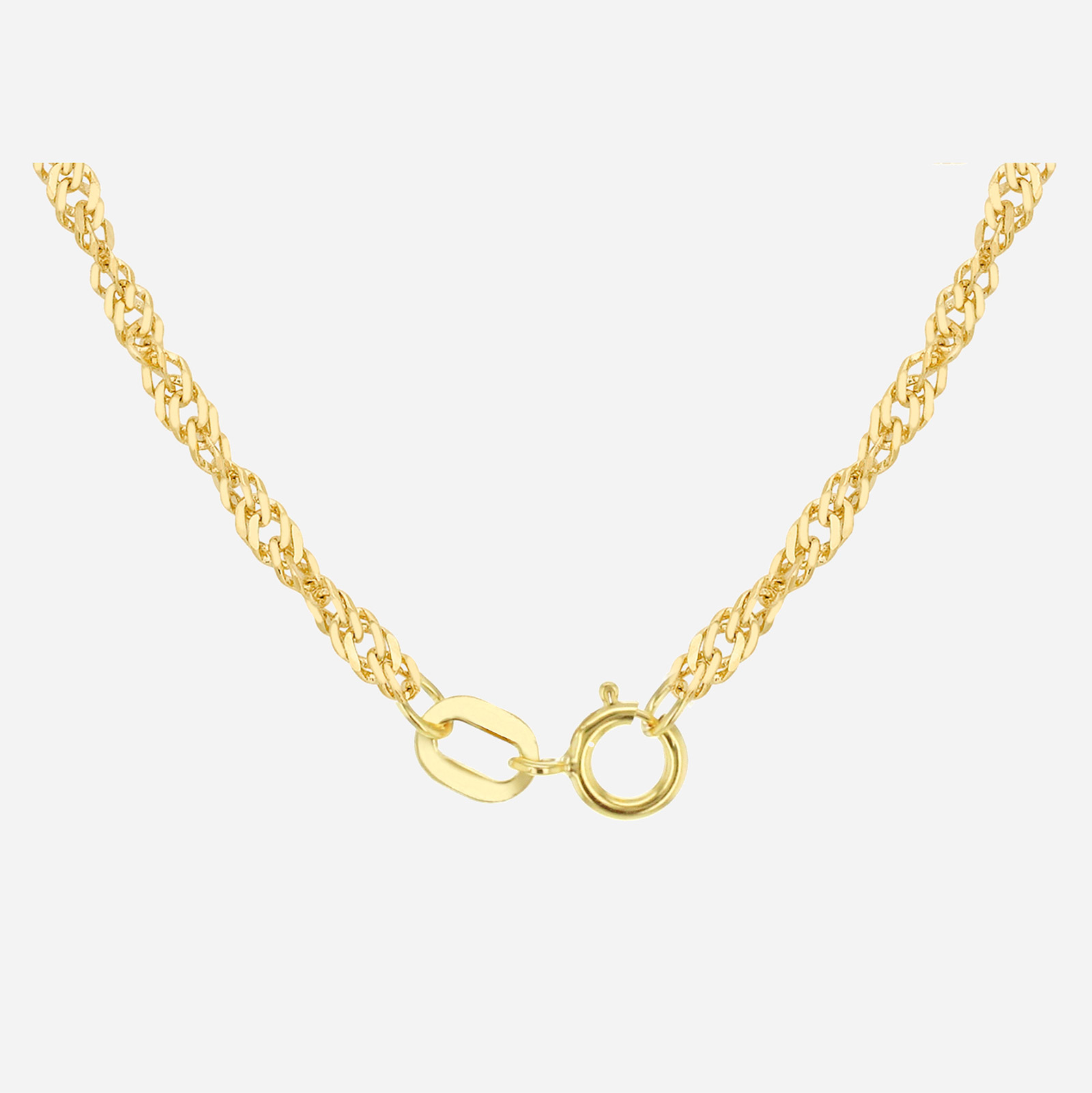 Halsband 9k guld - Twist 41 cm