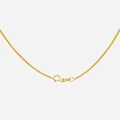 Halsband 9k guld - Spigalänk 46 cm