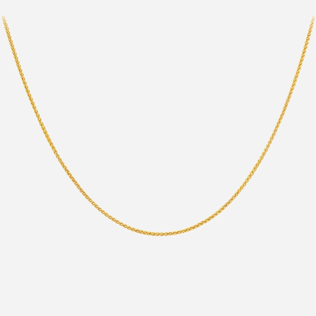 Halsband 9k guld - Spigalänk 46 cm