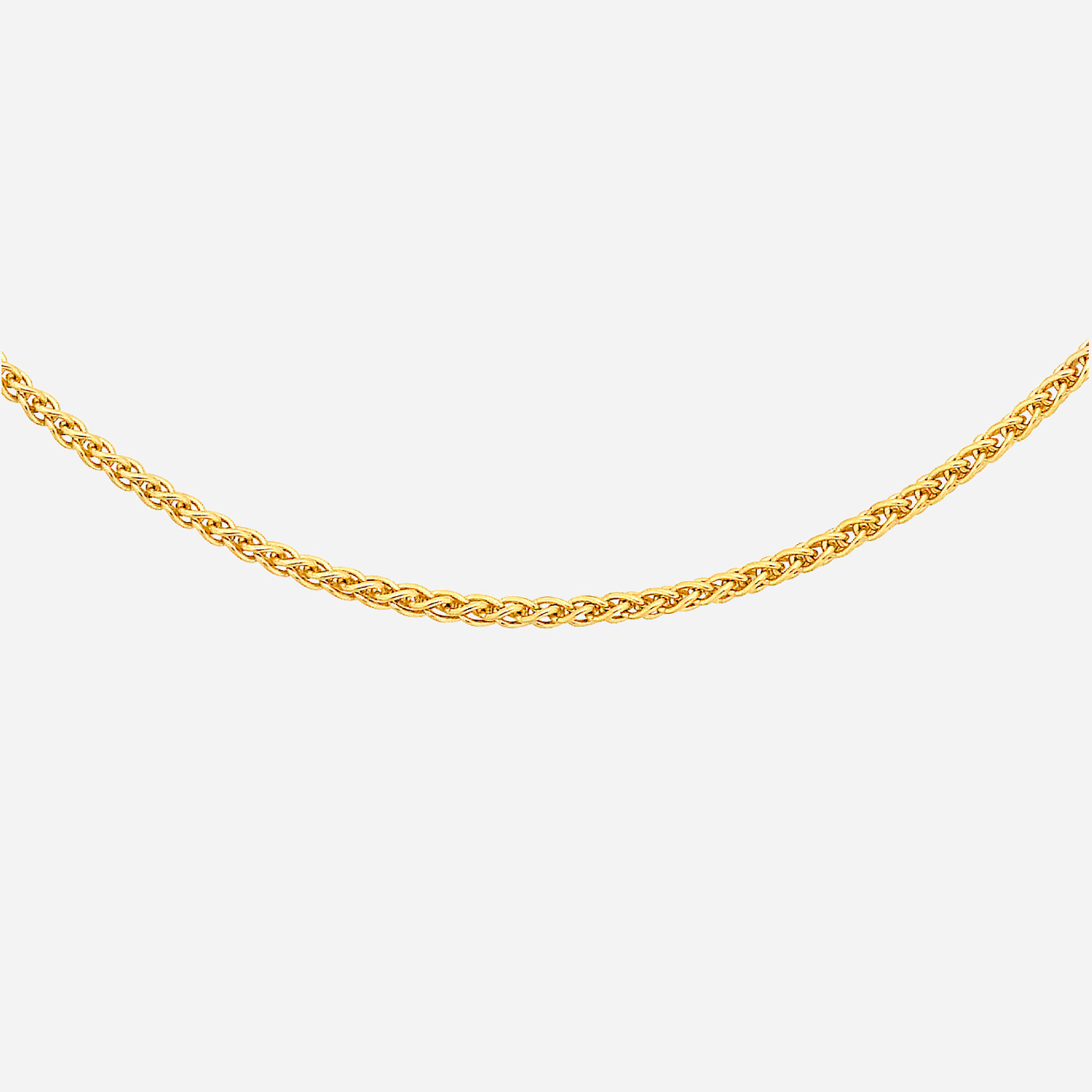 Halsband 9k guld - Spigalänk 46 cm