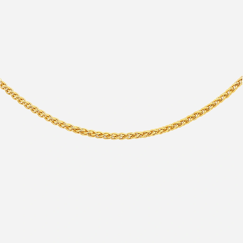 Halsband 9k guld - Spigalänk 46 cm