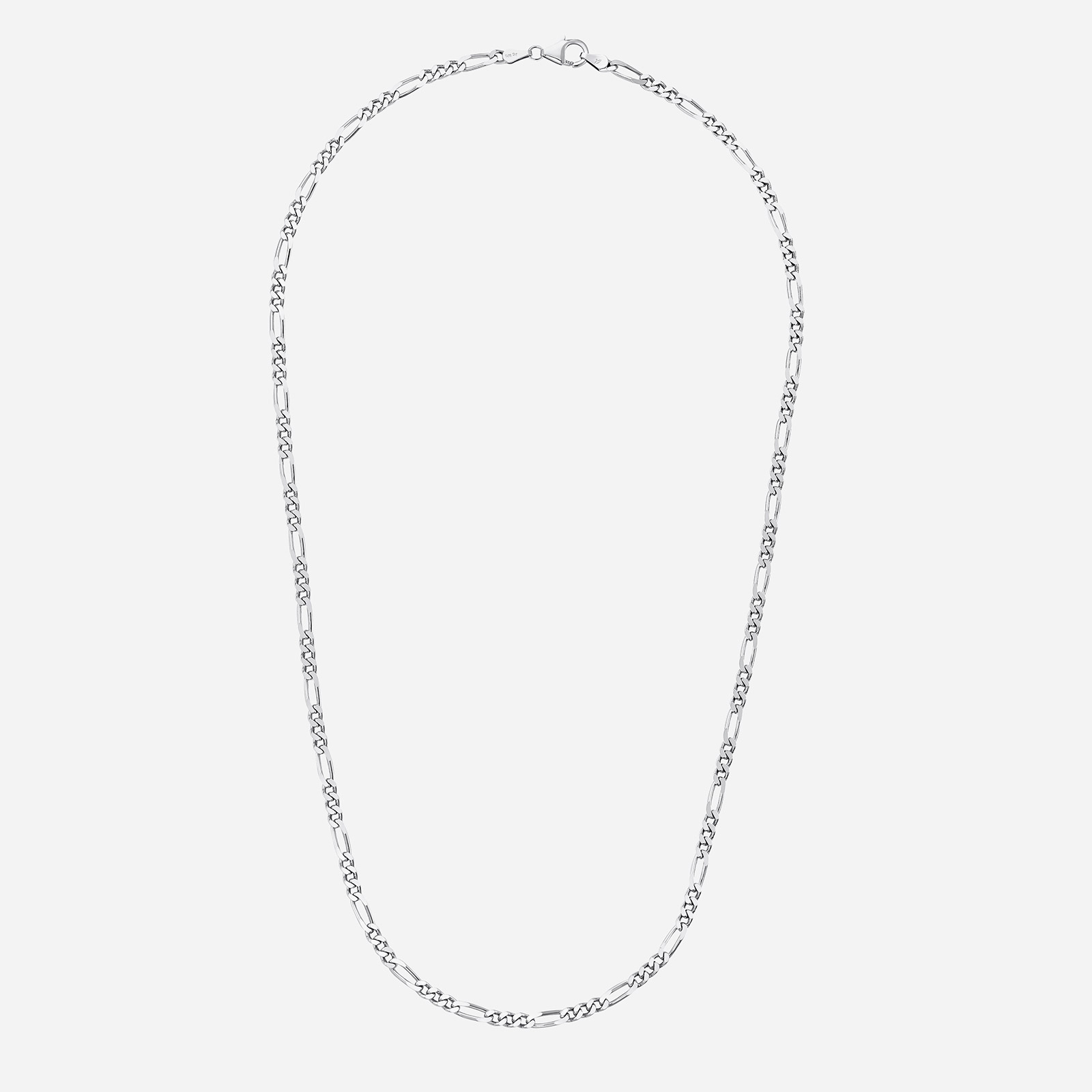 Silverhalsband, figarokedja - 50 cm / 3,5 mm