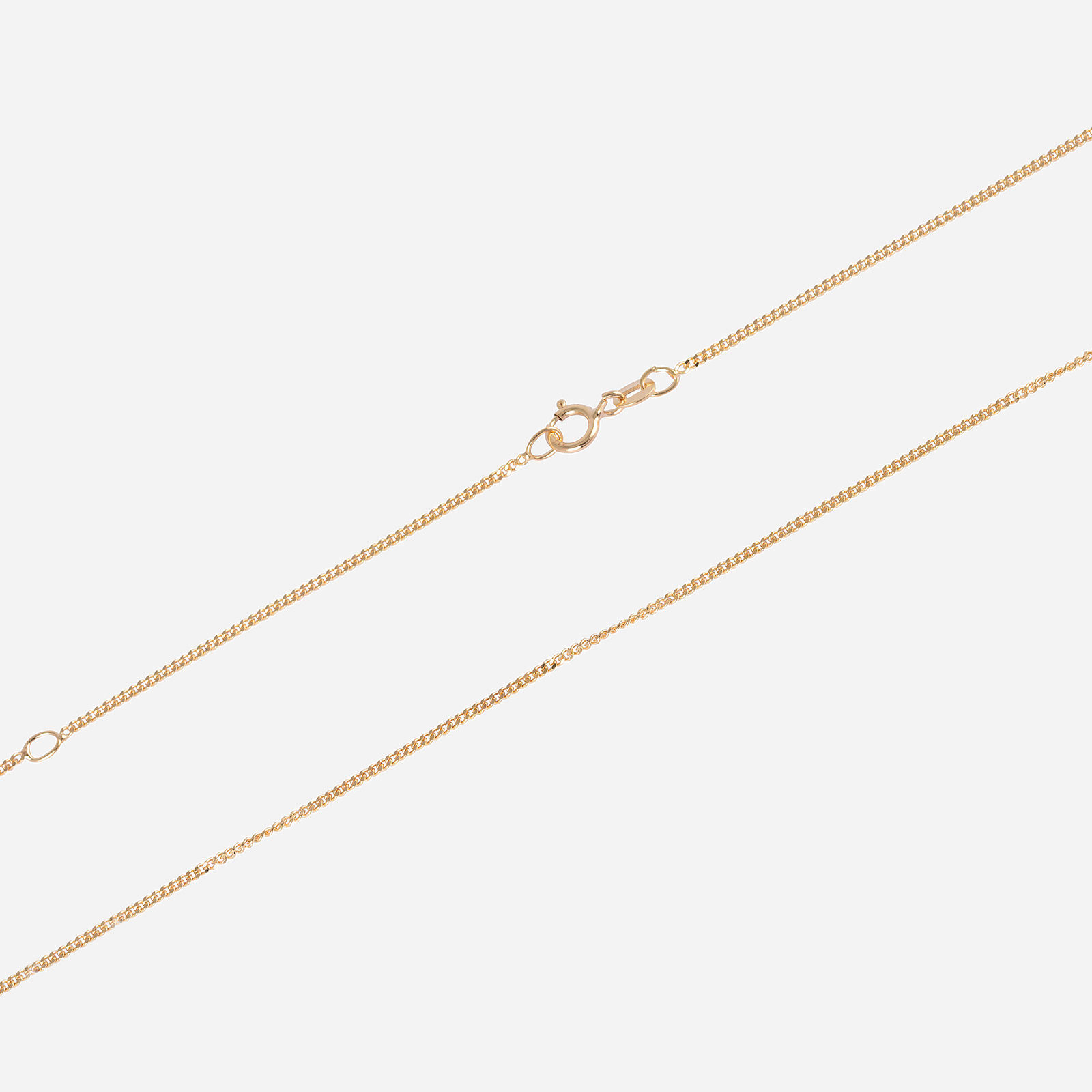 Halsband 18k guld - Pansarkedja 45+5 cm