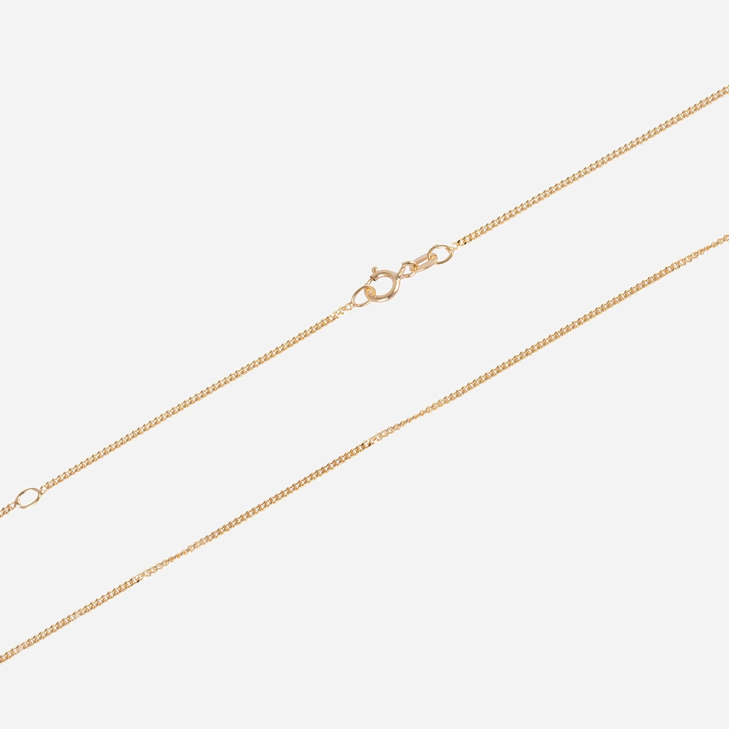 Halsband 18k guld - Pansarkedja 45+5 cm