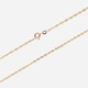 Halsband 18k guld - Singaporekedja 38+4 cm / 1,5 mm