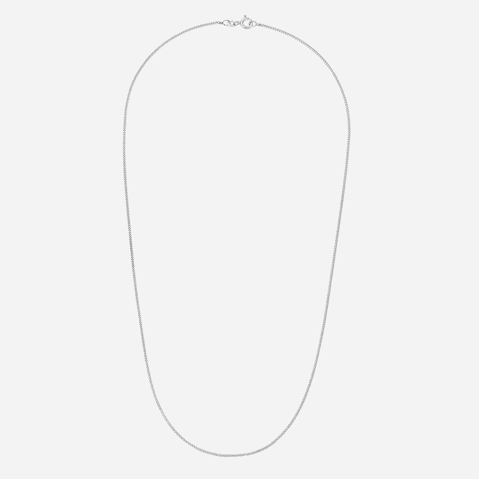 Silverhalsband, pansarkedja unisex - 45 cm / 1,5 mm