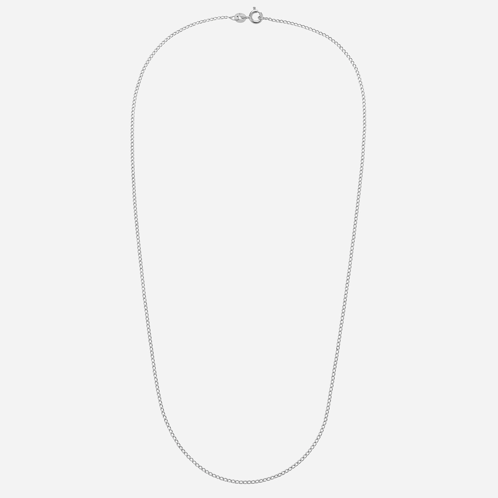 Silverhalsband - Pansarkedja, unisex, 42 cm / 1,5 mm