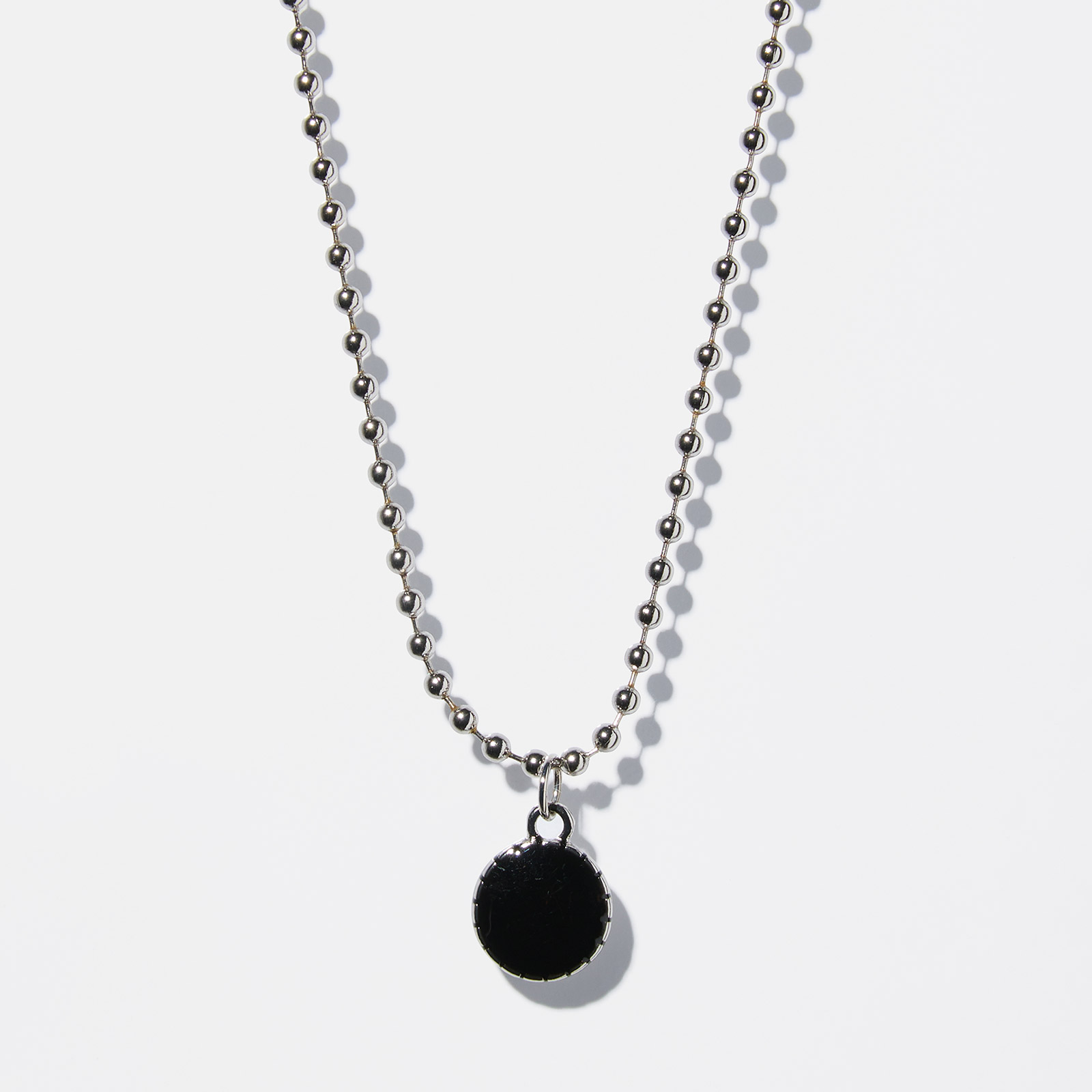 Halsband herr, kulkedja med berlock