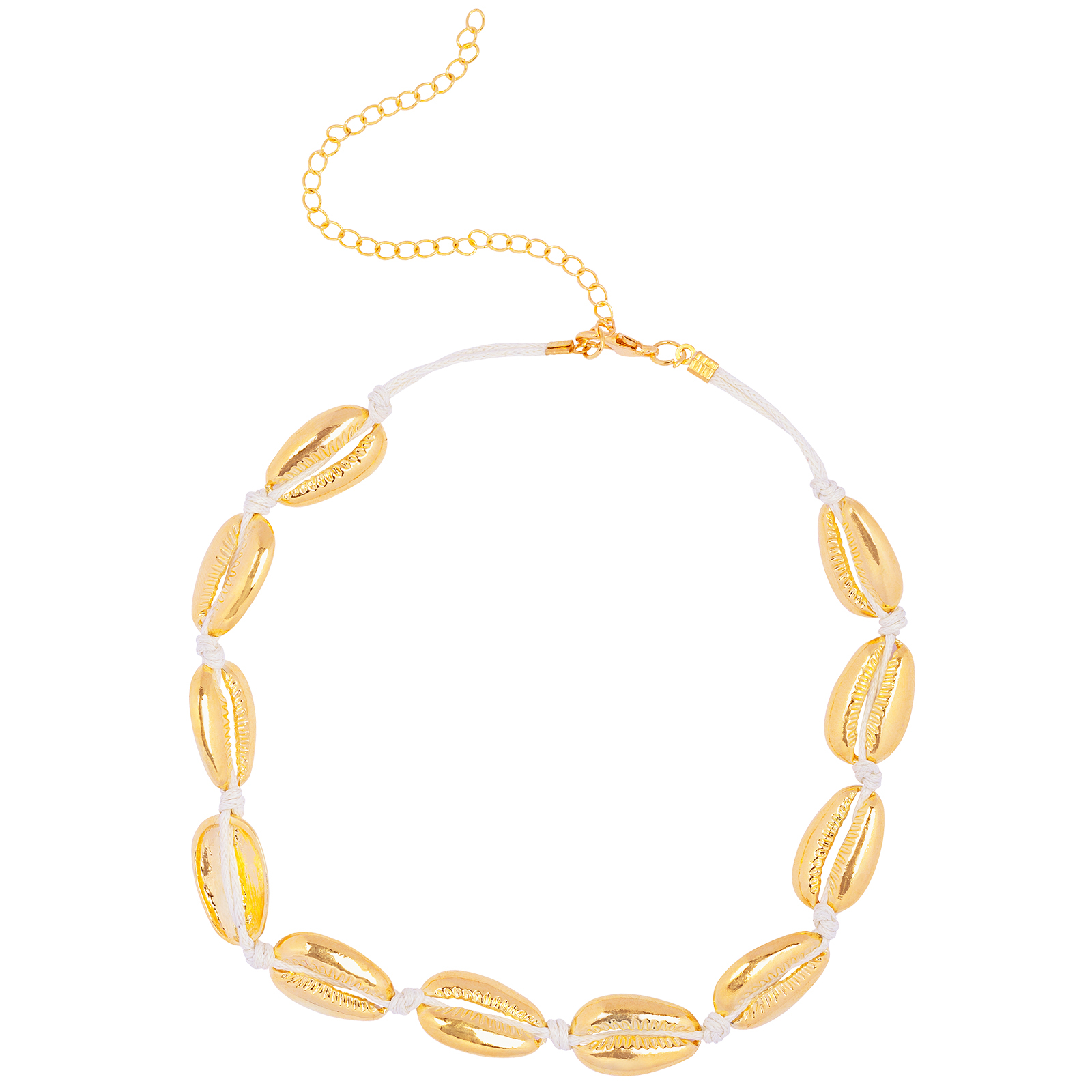 Halsband med Snäckor Guld