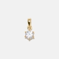 Berlock Monica 18k guld, labbodlad diamant 6 klor 0,5 carat - Solitär