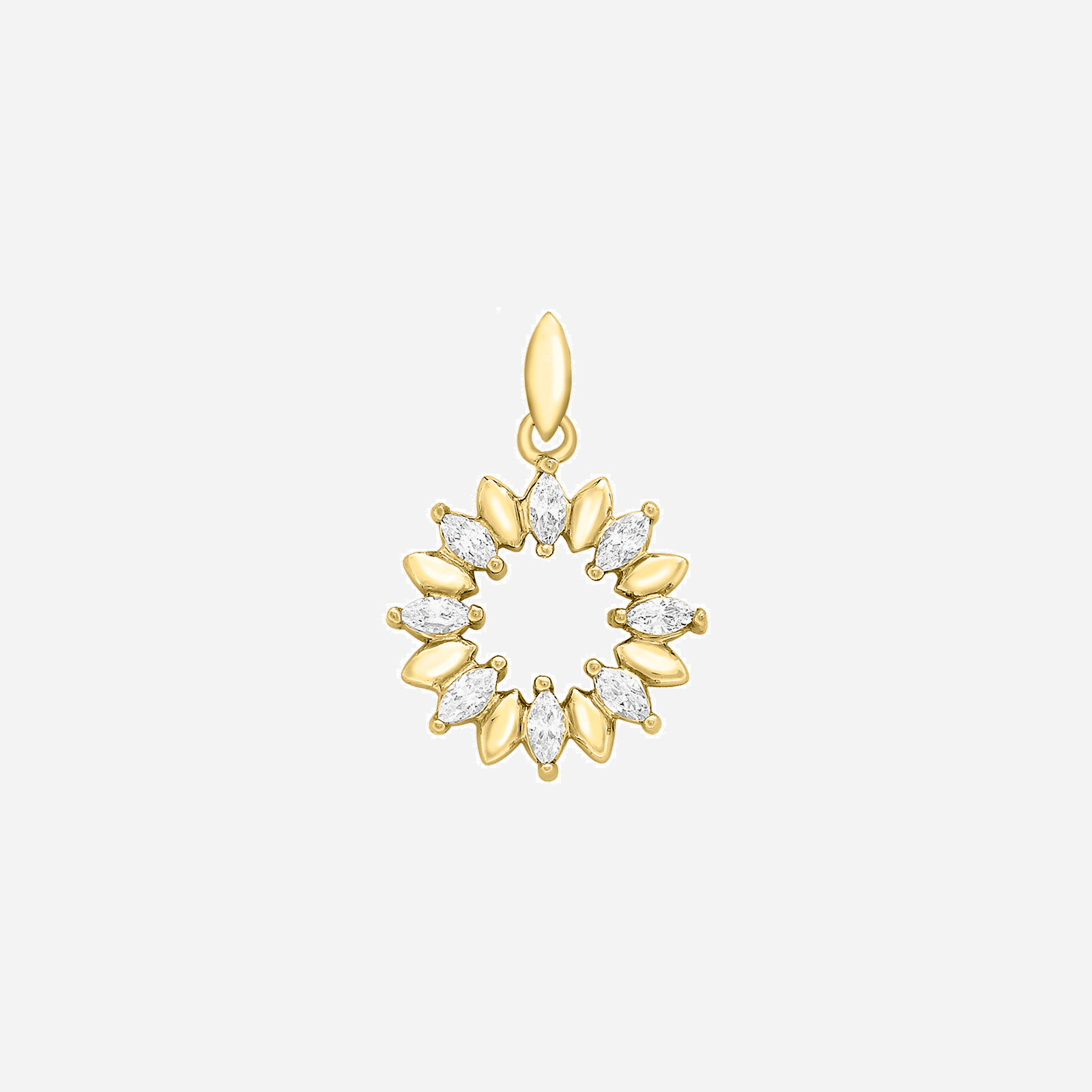 Hängsmycke 9k guld - Krans 13 mm