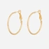 Guldfärgade örhängen - hoops 30 mm