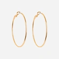 Guldfärgade örhängen - hoops 50 mm