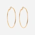 Guldfärgade örhängen - hoops 50 mm