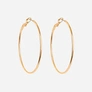 Guldfärgade örhängen - hoops 50 mm