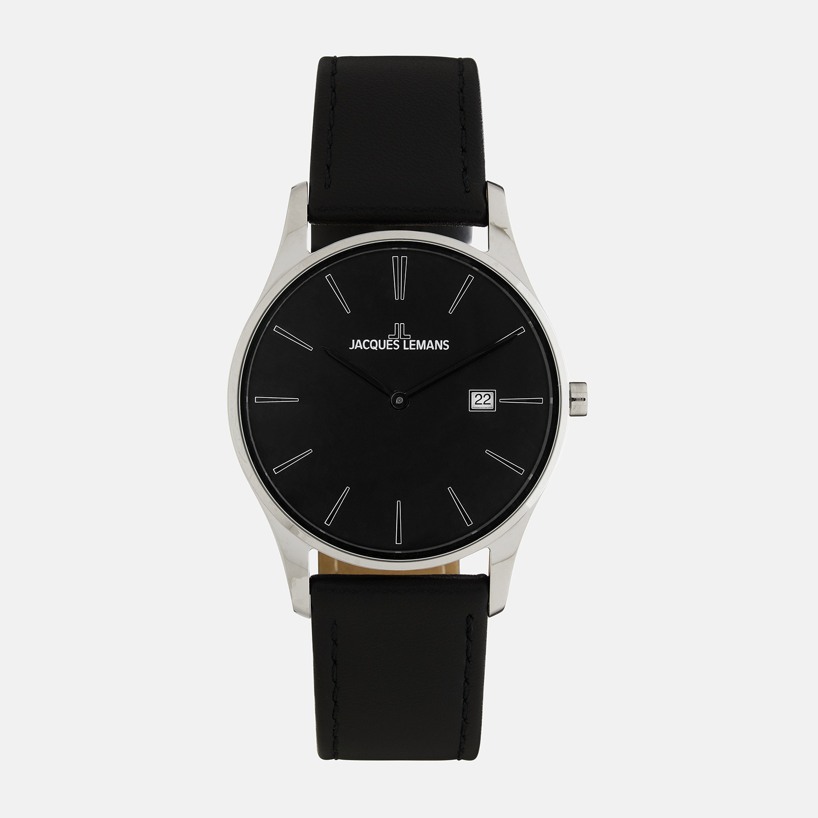 Jacques Lemans London - herrklocka stål/svart, 38mm