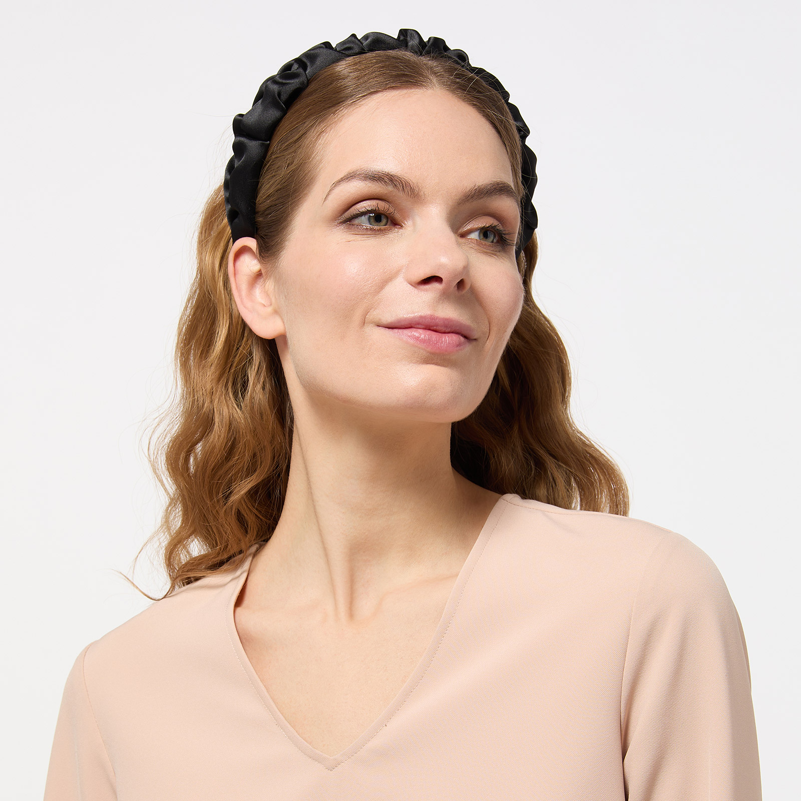 Diadem, rynkat - svart