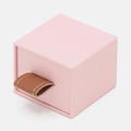 Presentask för små smycken - rosa 5x5x4 cm