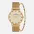 Jacques Lemans Nice - presentset damklocka, guldton, 35mm