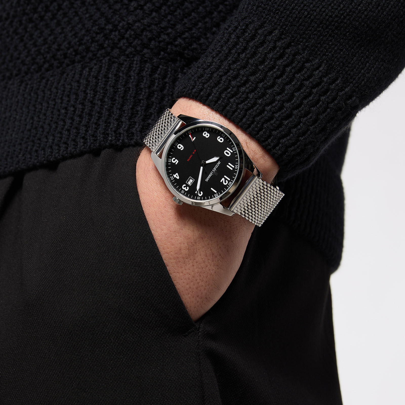 Jacques Lemans Sport - herrklocka, tydliga siffror, 40mm