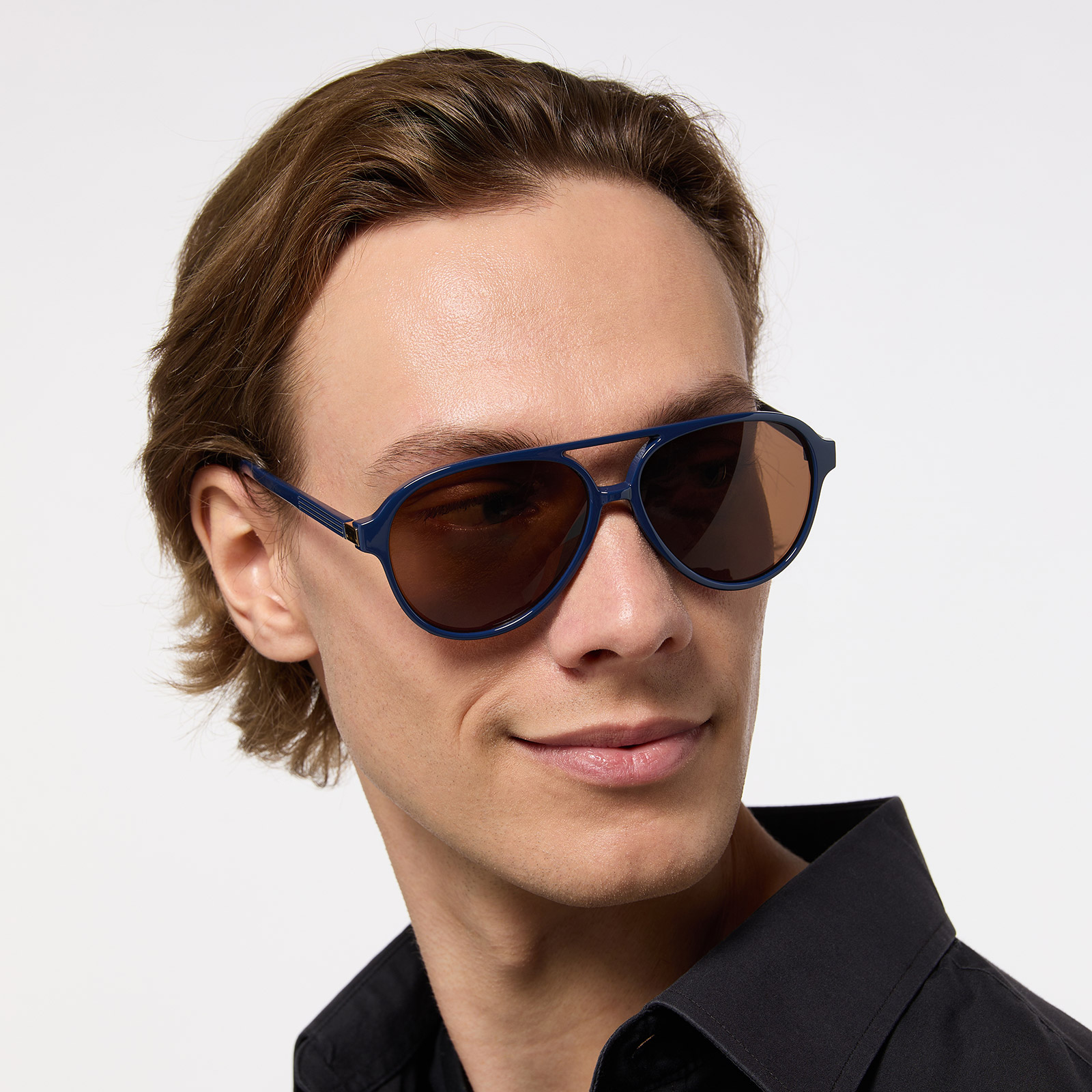 Solglasögon - blå/brun Pilot