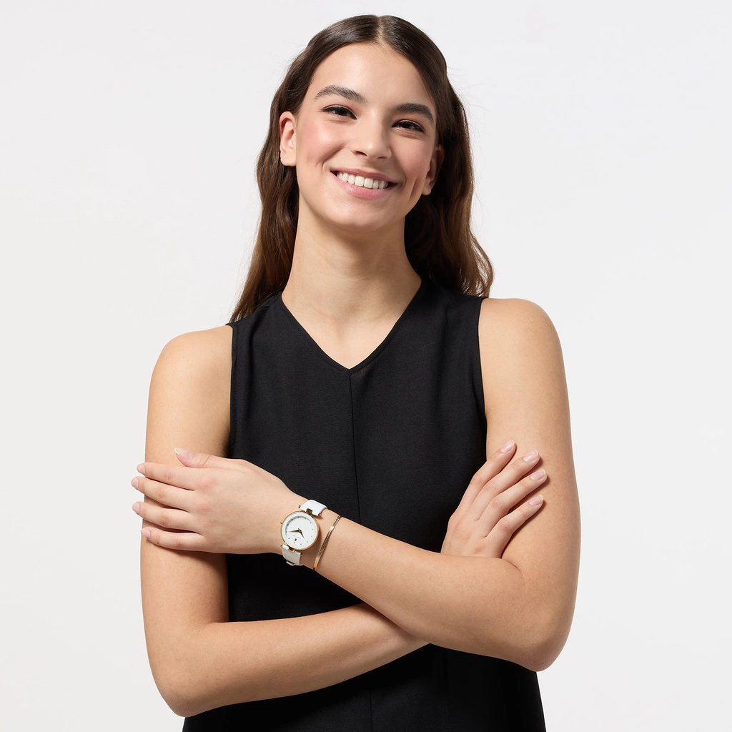 Klockset Black Oak Othello - vit/guld, 36 mm